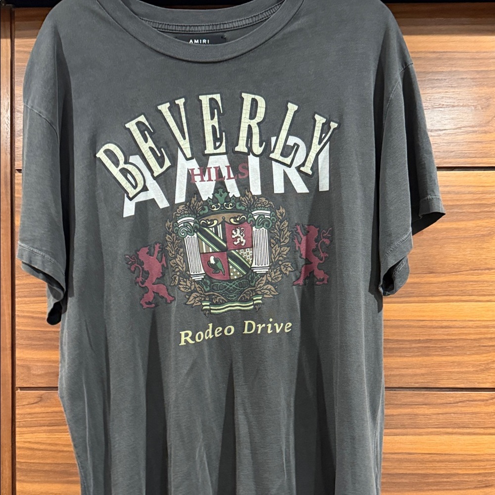 AMIRI Gray Beverly Hills Crest T-Shirt